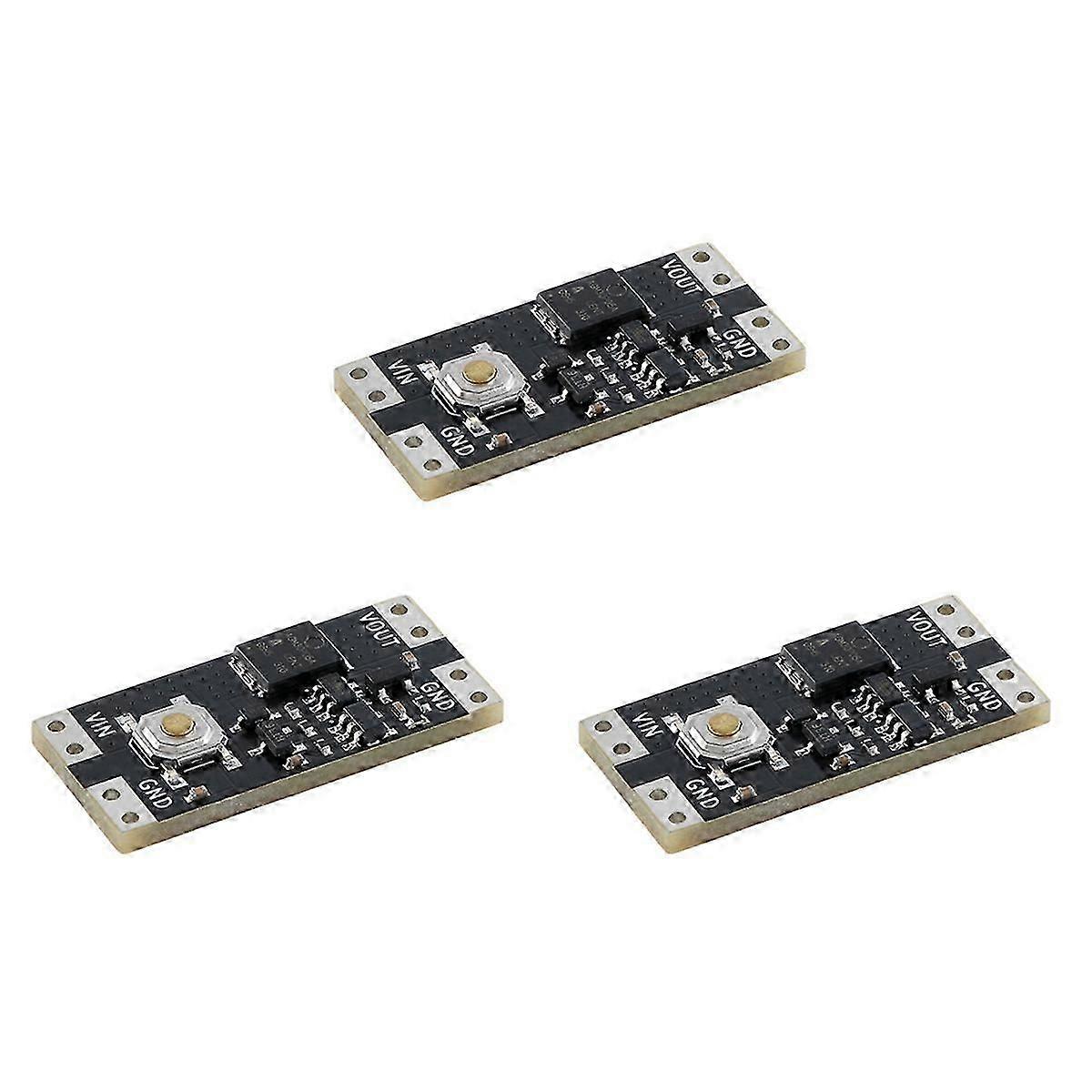 3Pcs Single Bond Button Bistable Switch Module 4.5-26V 1.3UA Load 10A Low Power Wide Voltage Mini On