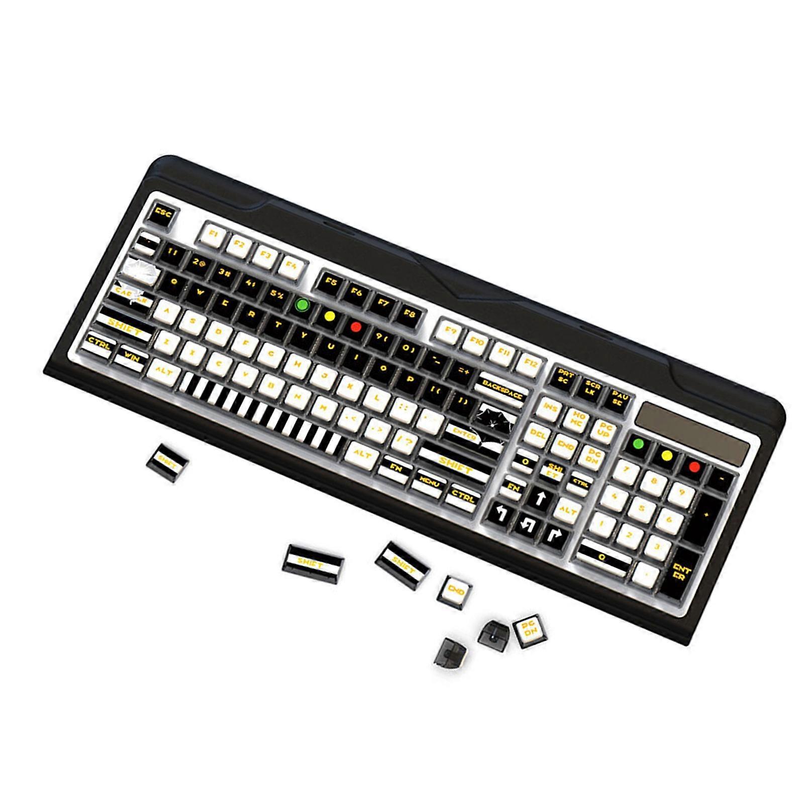 1Set Zebras Stripe Translucents PBT Keycap 116Keys ASA Profile Puddings Keycaps for Mechanical Keyboards Multicolor