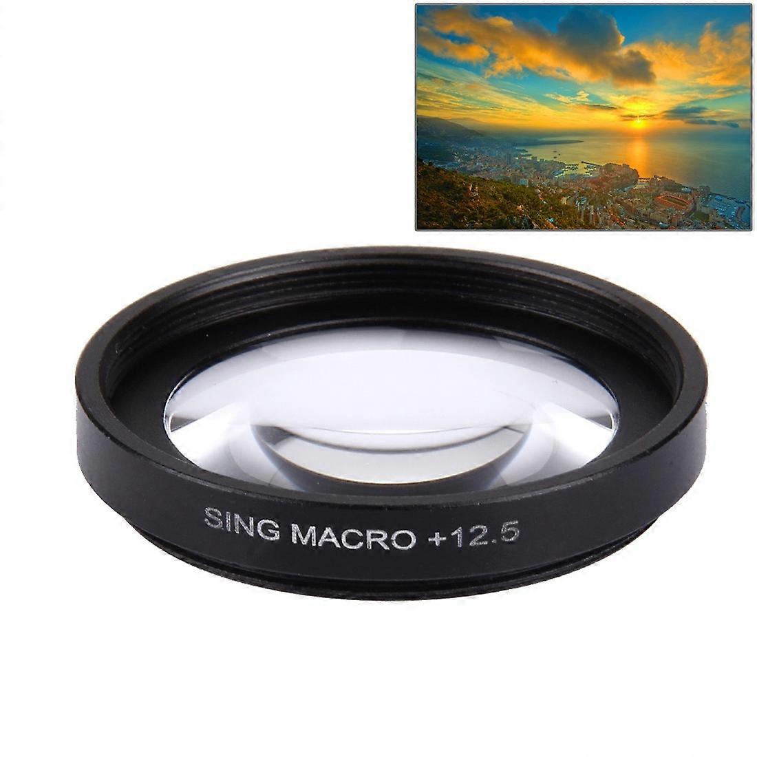 37mm 12.5X Macro Lens Filter + Lens Protective Cap for GoPro & Xiaomi Xiaoyi Yi Sport Action Camera