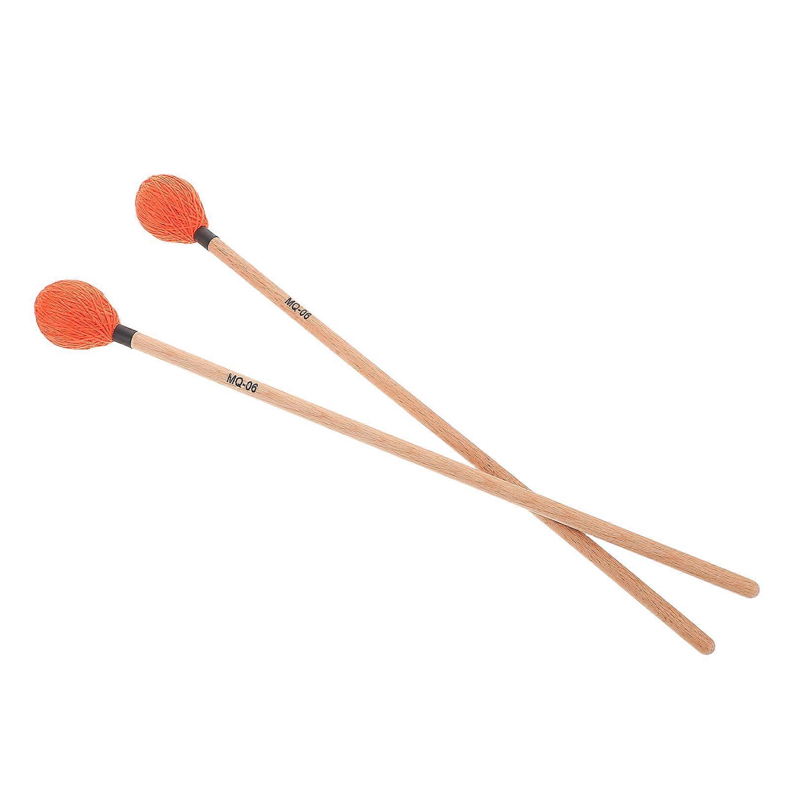 Percussion Drum Mallets 1 Pair Marimba Mallets For Kids And Intermediate Players Versatile Compatibility Multi Color Design