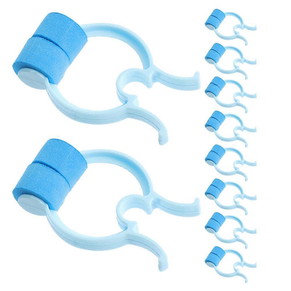 Lung Breathing Training Nose Correction Clips Nosebleed Stopper 5Pcs Sky-Blue