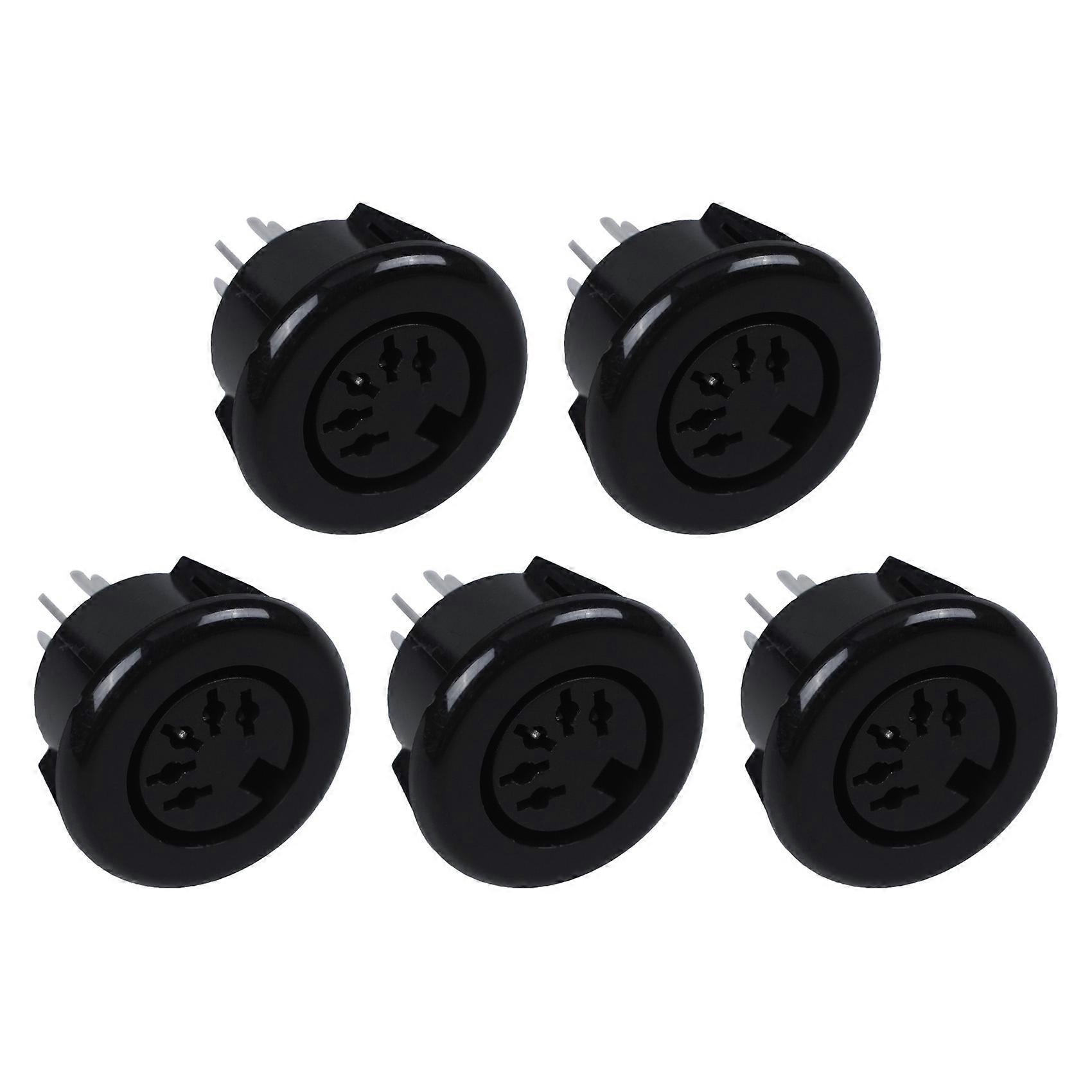 5X Female 5 Pin DIN Plug Panel Mounted Keyboard Cable Connector Adapter