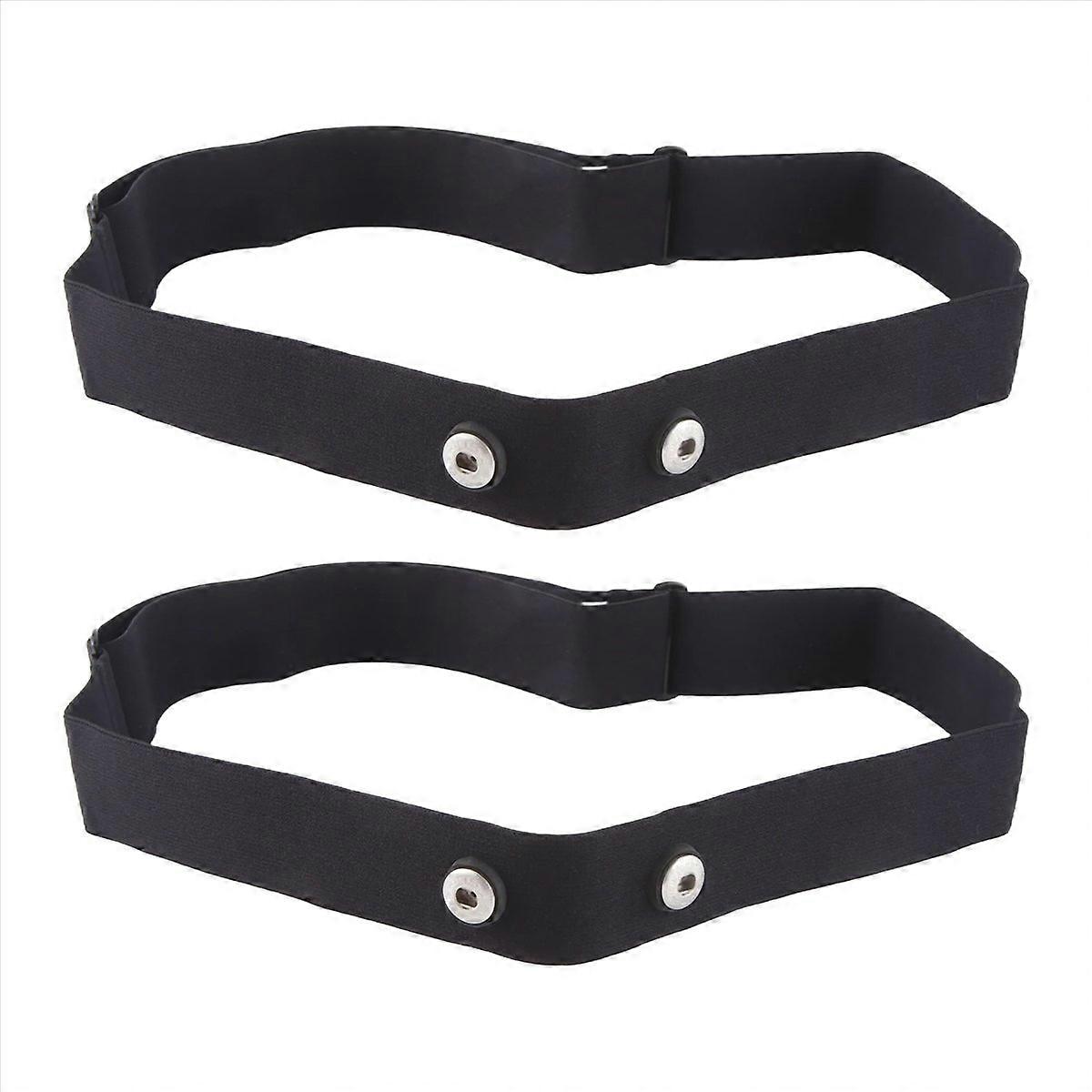 2Pcs Elastic Heart Rate Chest Strap Bands