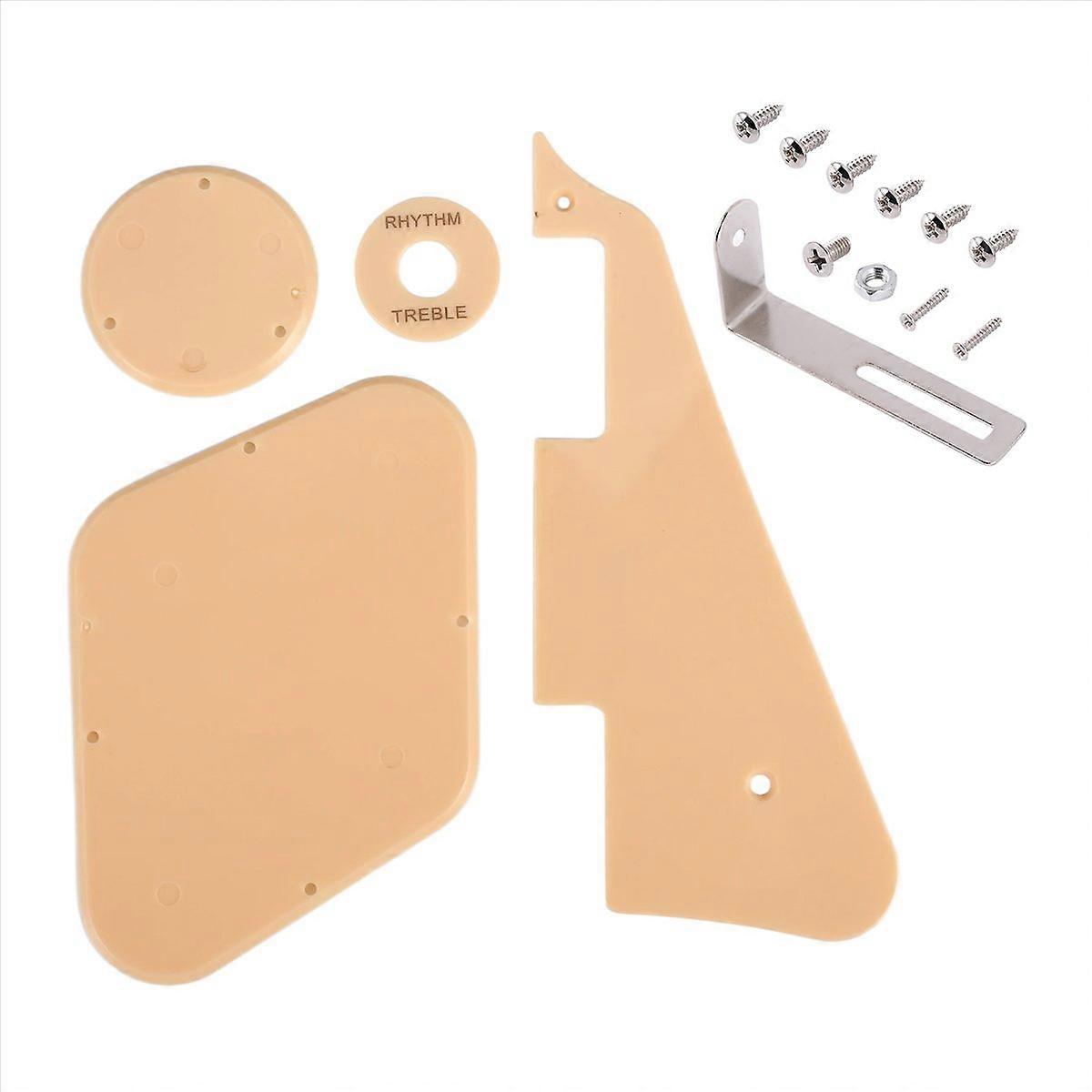 1set Cream Pickguard /Bracket/Screws for LP Style Guitar Replacement