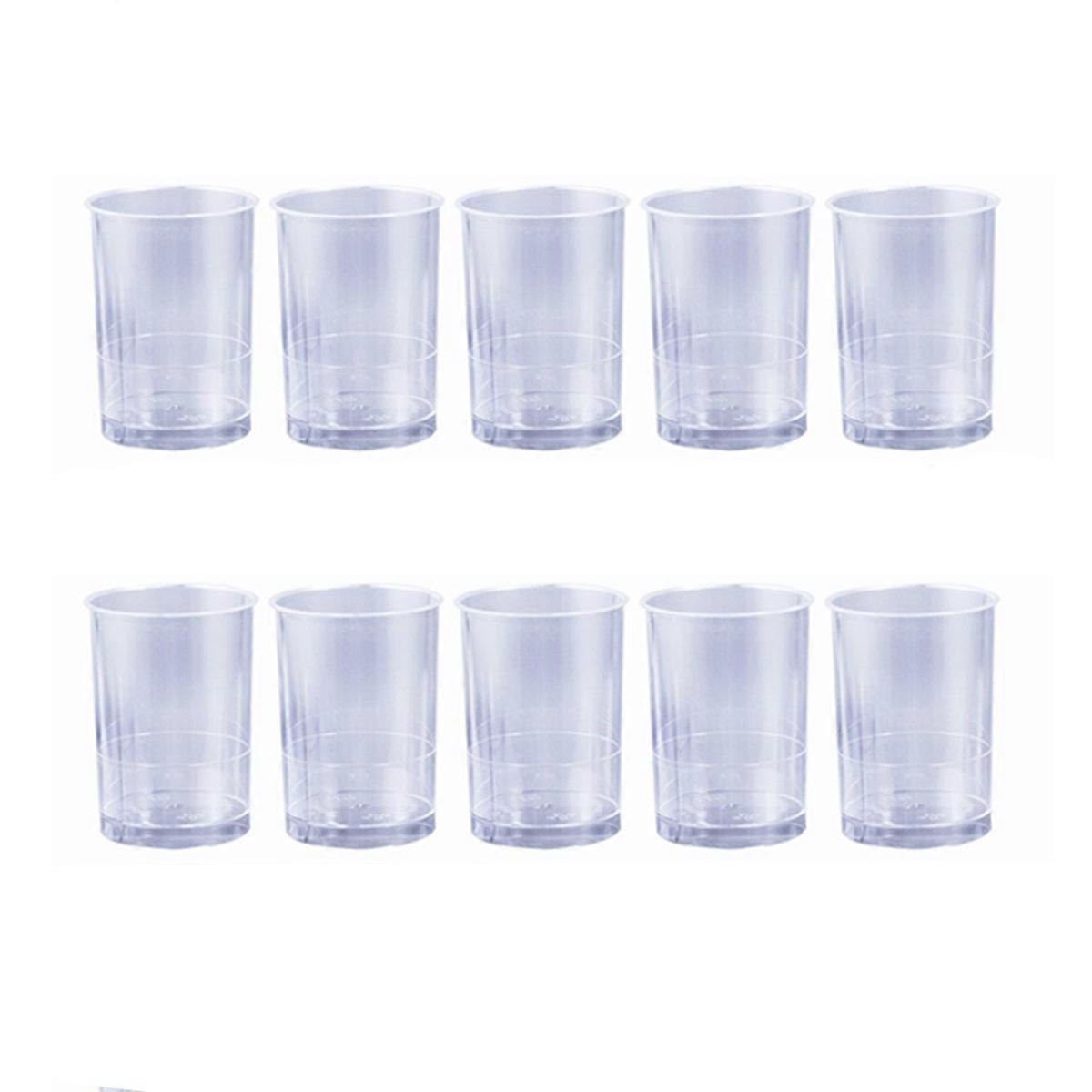 Transparent Mousse Cups for Storage 10Pcs Thickened Straight Containers