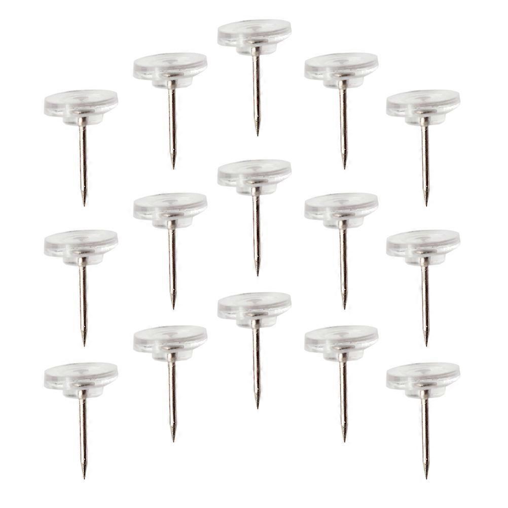 Transparent Clear Thumb Tacks for Fixing 50Pcs Flat Bulletin Pins