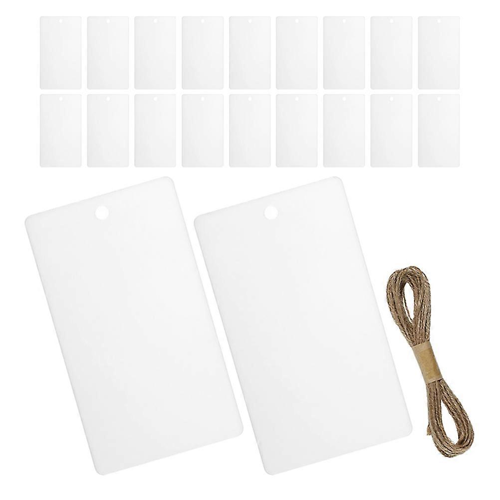 White Acrylic 32Pcs Seating Reserved Tags for Wedding Table