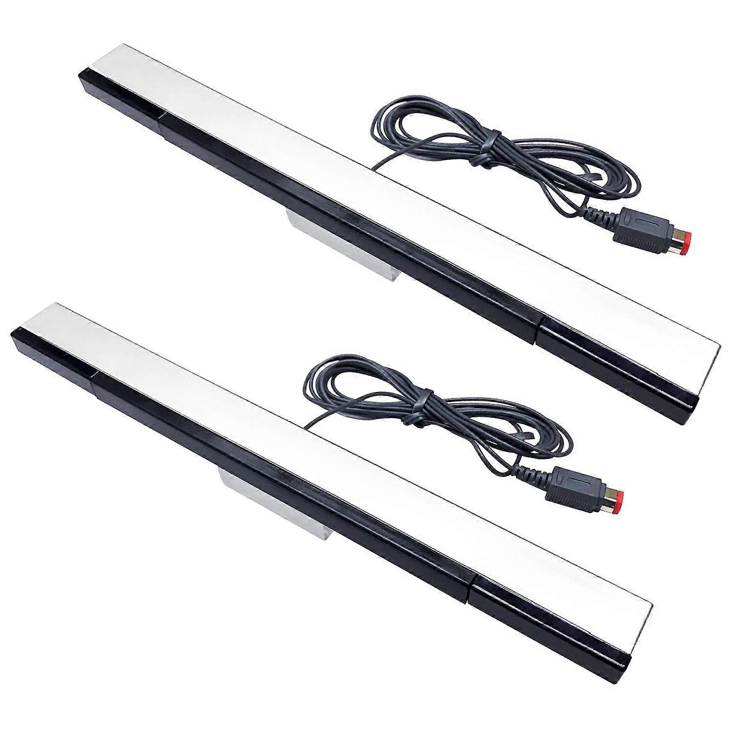 2 Pack Wired Infrared Sensor Bar Replacement for Wii and Wii U with Accurate Motion Tracking