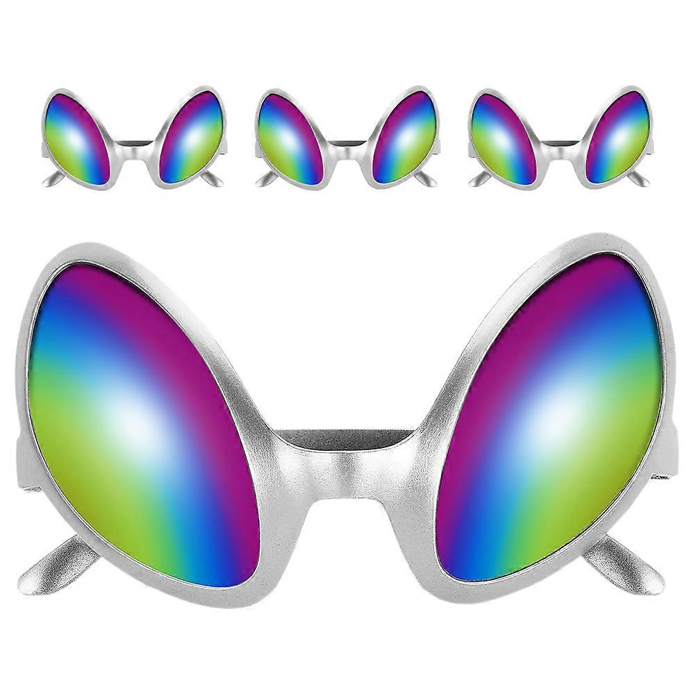 Eyewear Glasses for Decoration 4Pcs Funny Plastic Multi Color