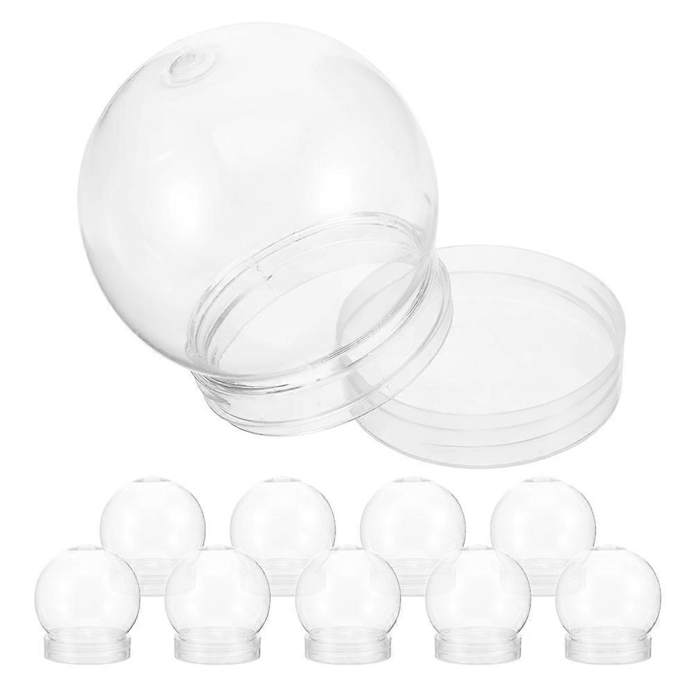 DIY Snow Globe Plastic Globe for Craft Making 20Pcs Transparent Candy Containers