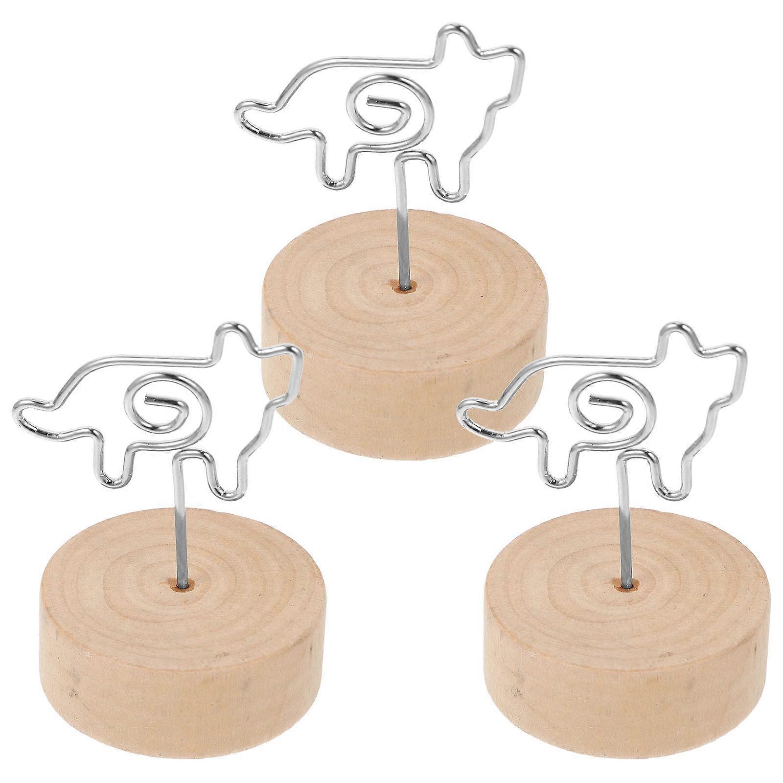 Table Sign Holder Small Table Number Holder for Paper Clips 6Pcs