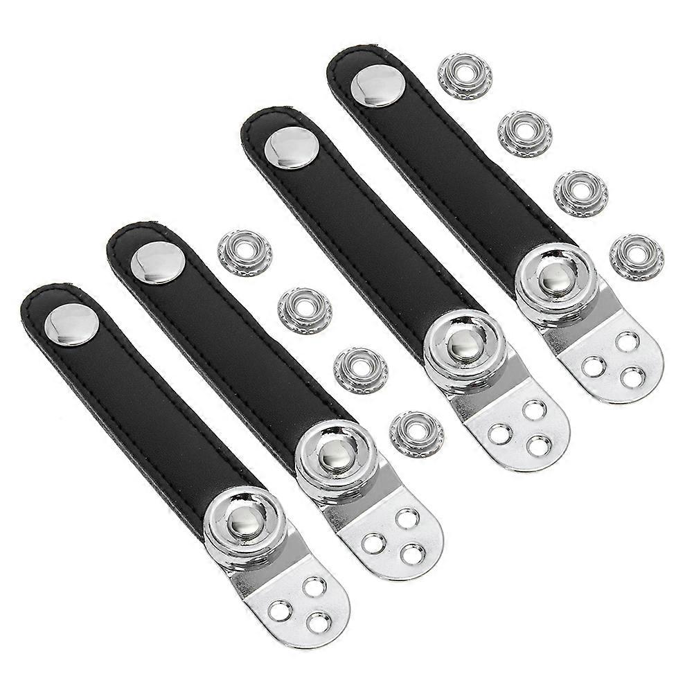 Universal Accordion Straps Double Layer Buckle Black 13.50X2.30X0.70CM Secure Connection 2 Sets