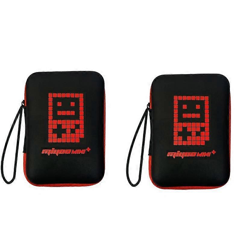 EVA Carrying Case Wear-resistant Game Console Pouch Case Shockproof With Lanyard Lightweight for Miyoo Mini Plcom/ANBERNIC RG35XX