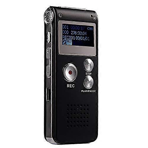 SK-012 8GB Voice Recorder USB Dictaphone Digital Audio WAV MP3 Player with VAR Function in Black Color
