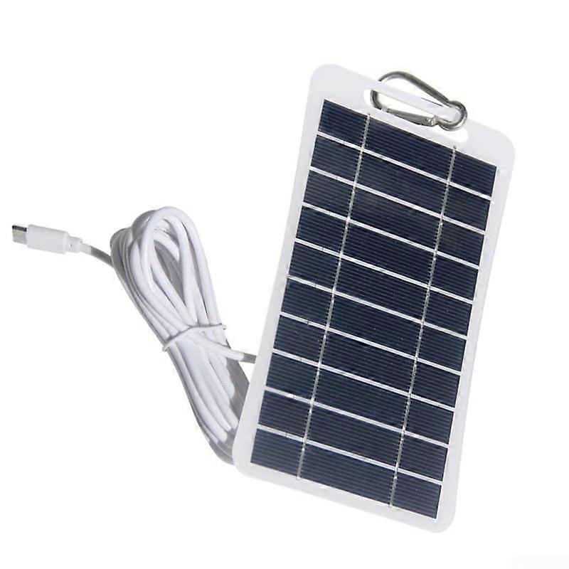 2W 5V Polysilicon Solar Panel Kit for Outdoor Camera, Fast Charging, Weatherproof 163x94mm