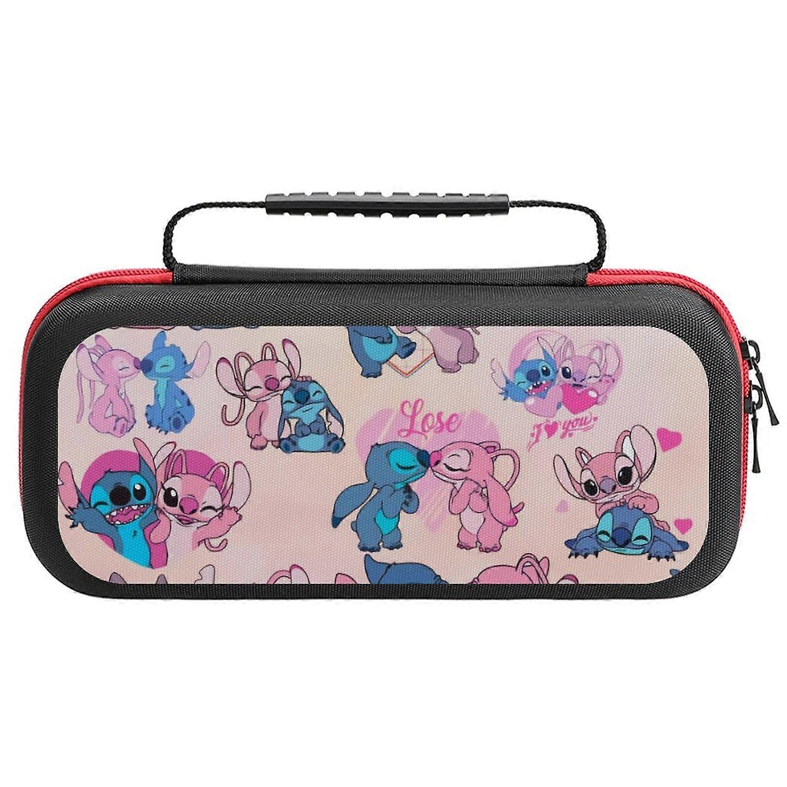 Stitch Carrying Case for compatible with Nintendo Switch Hard Shell Portable Travel Carry Case Game Storage Bag