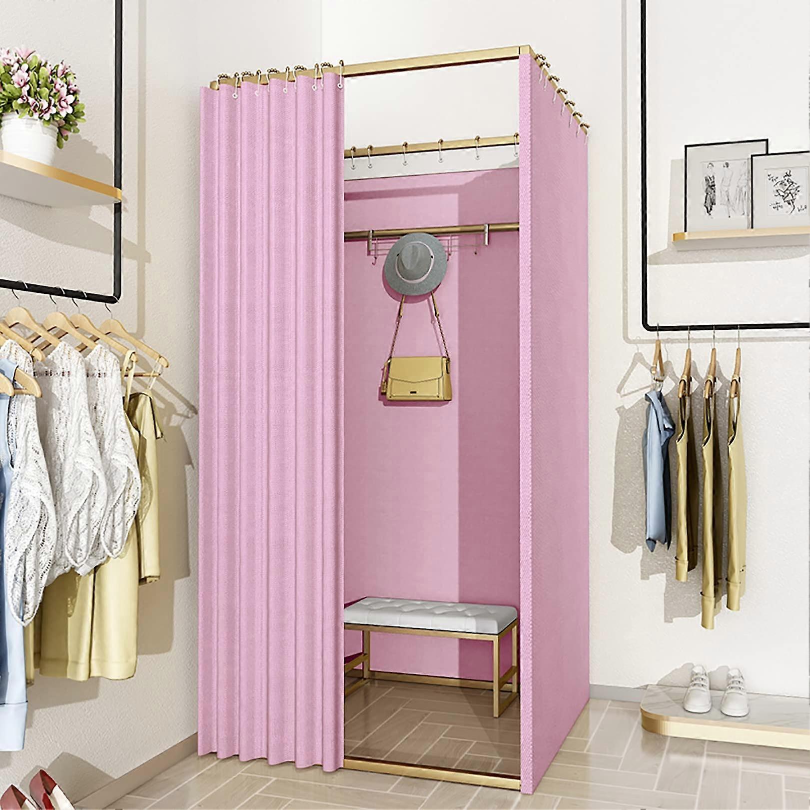 Portable Changing Room with Privacy Curtain, Large Space Divider for Clothing Stores, 16 Colors, 3 Sizes Ref: 7148