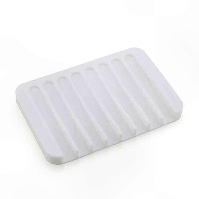Silicone Soap Dish with Drainage for Bathroom and Kitchen (2 Pack)