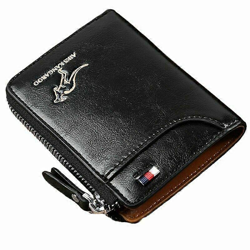 Men's RFID Blocking Wallet Multifunction Purse PU Leather RFID Blocking Outdoor