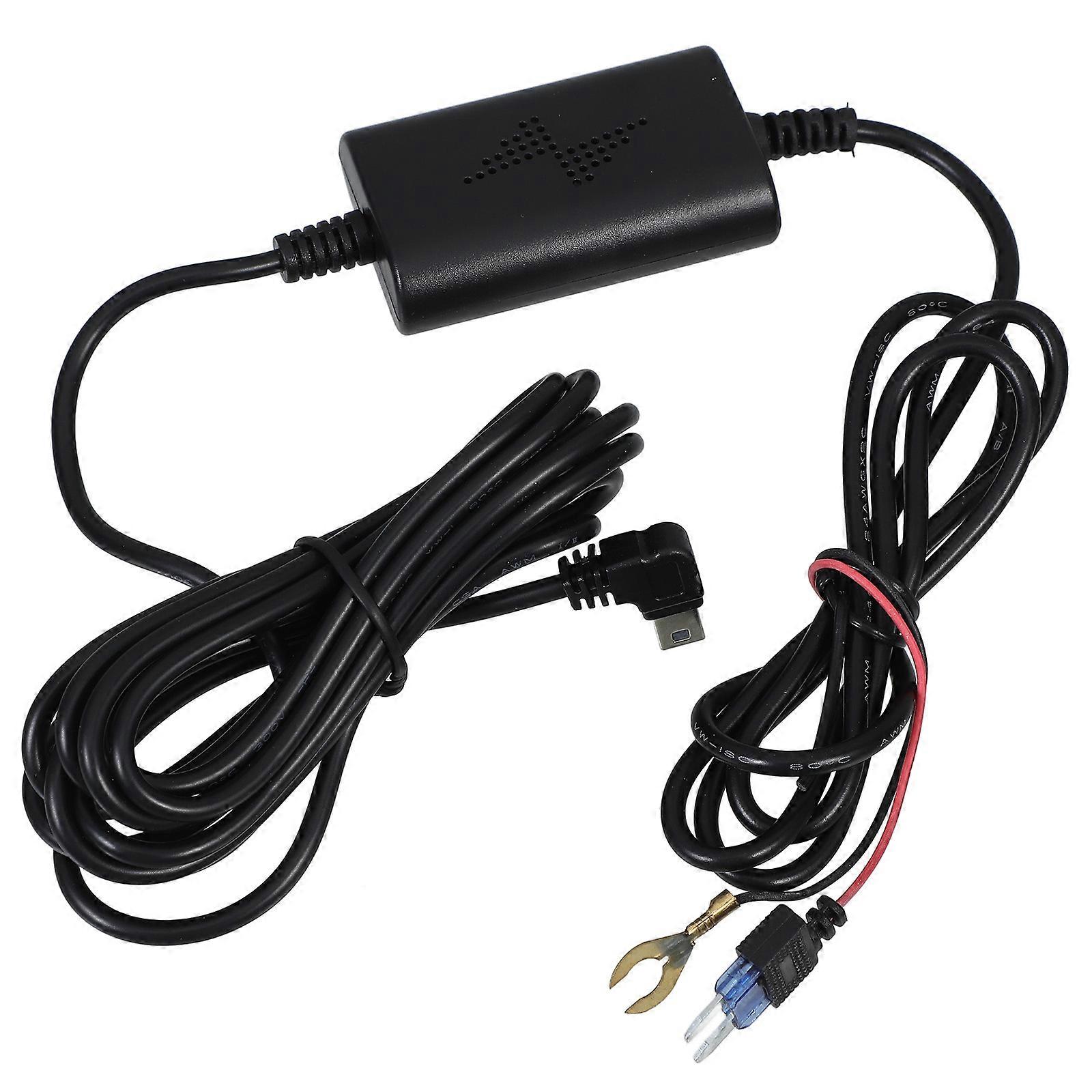 Car Dash Cam Cord for Data Recorder Power Supply 2Pcs Black