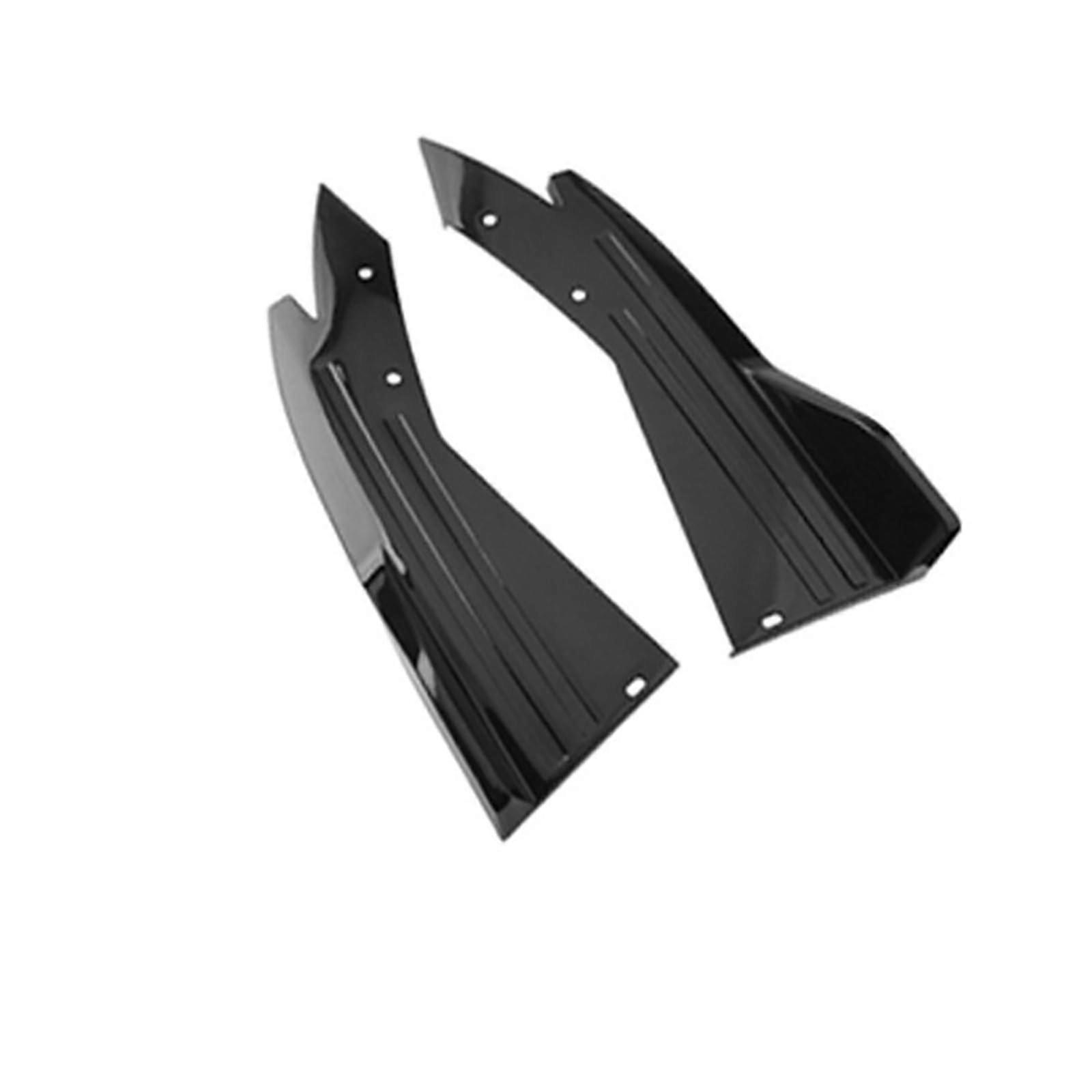 Universal Car Side Skirts and Rear Bumper Diffuser Splitter, Scratch Resistant Protector Black