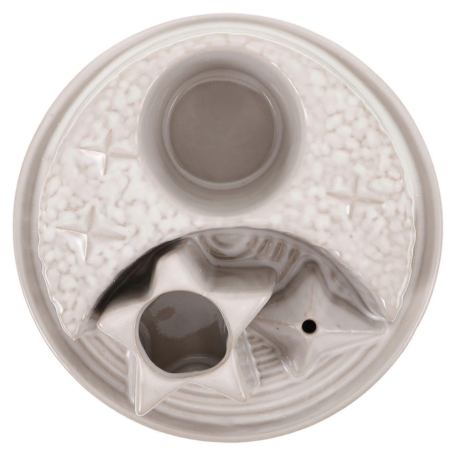 Incense Sage Holder Ceramic Star Moon Elements for Burning Incense Sticks