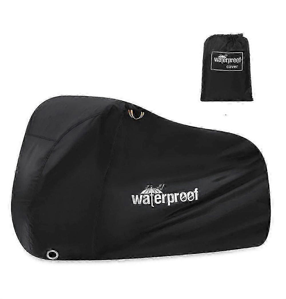Capa para bicicleta de 25-26 polegadas, impermeável, para uso externo, com orifício para cadeado.