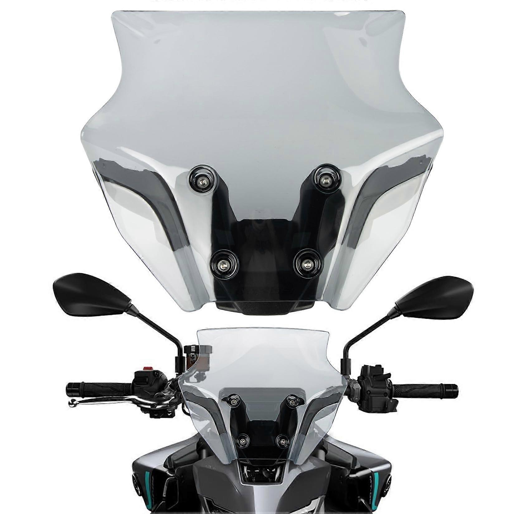 Windshield for MT09 20212024 Smoke with Bracket, Windscreen Protector for FZ09 for Wind Protection