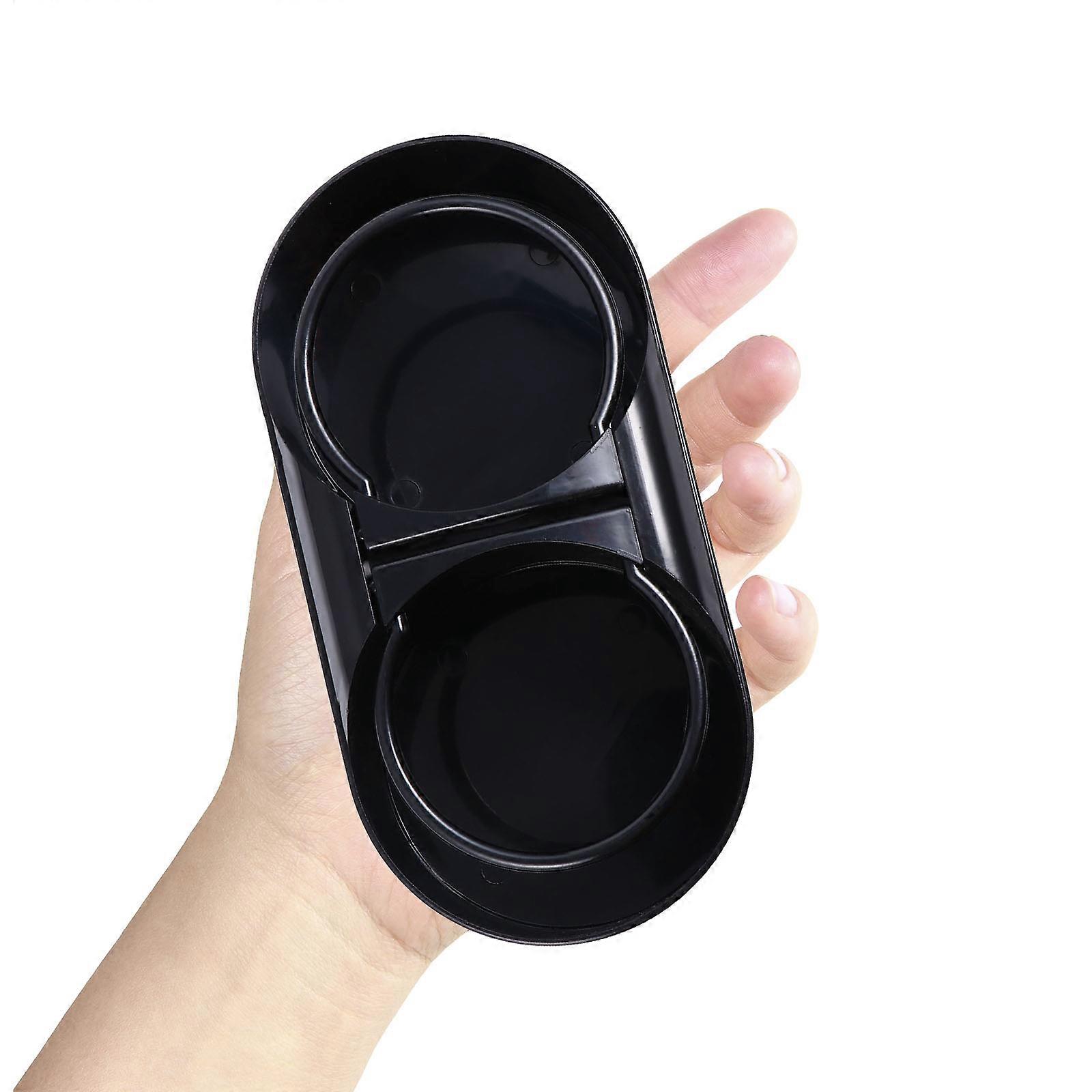 Car Cup Organizer Multi-Function for Beverage Storage with Double-Cup Black