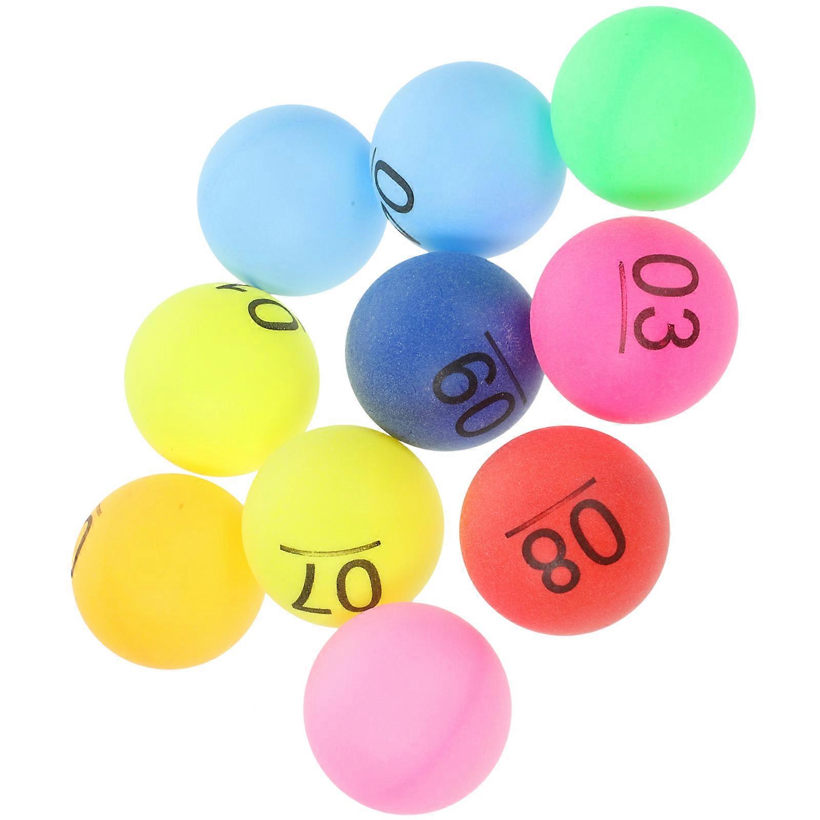 Balls Numbered Balls for Celebration Games 10Pcs Bright Colors