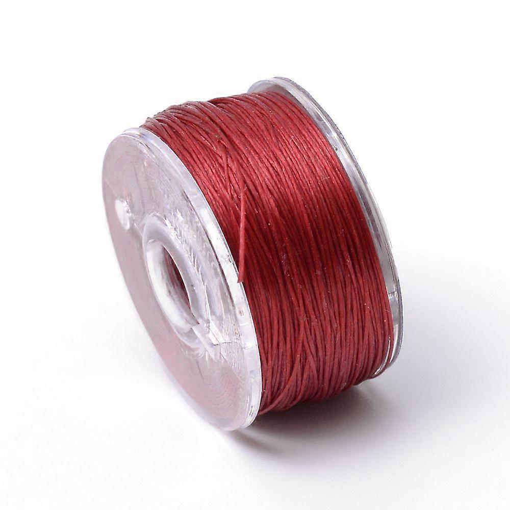 Special Coated Nylon Beading Threads for Seed Beads FireBrick 0.1mm about 50yards/roll