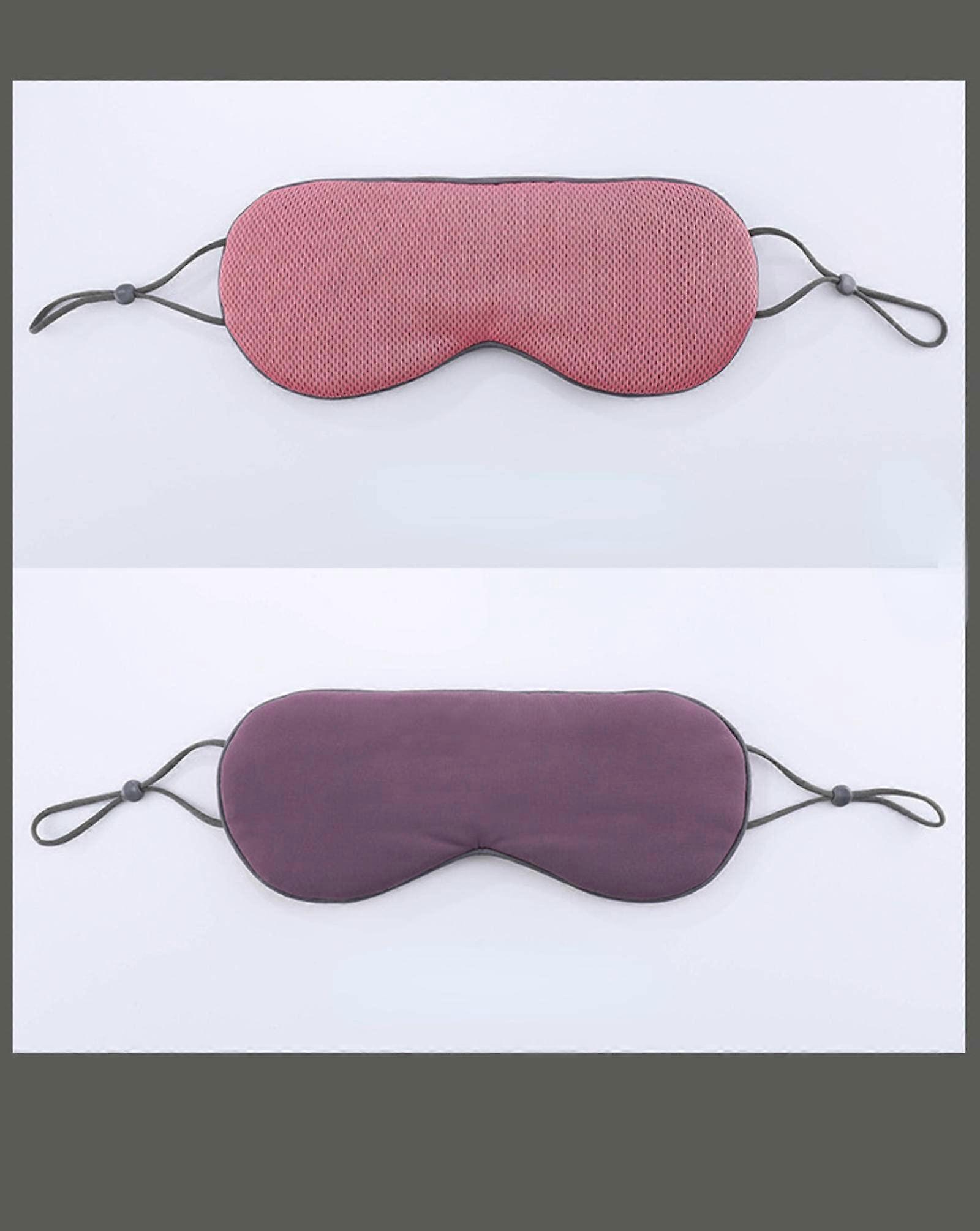 Soft Flannel Sleep Mask with Light Blocking Design, Adjustable Strap, Breathable Eye Shade for Travel