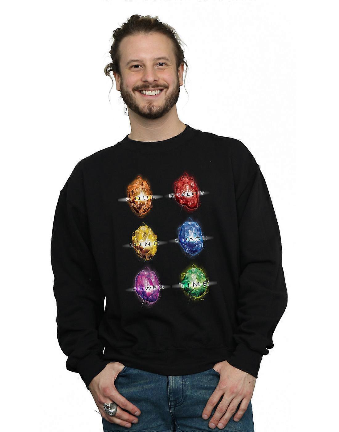 마블 남성용 어벤져스 인피니티 워 인피니티 스톤 스웨트셔츠