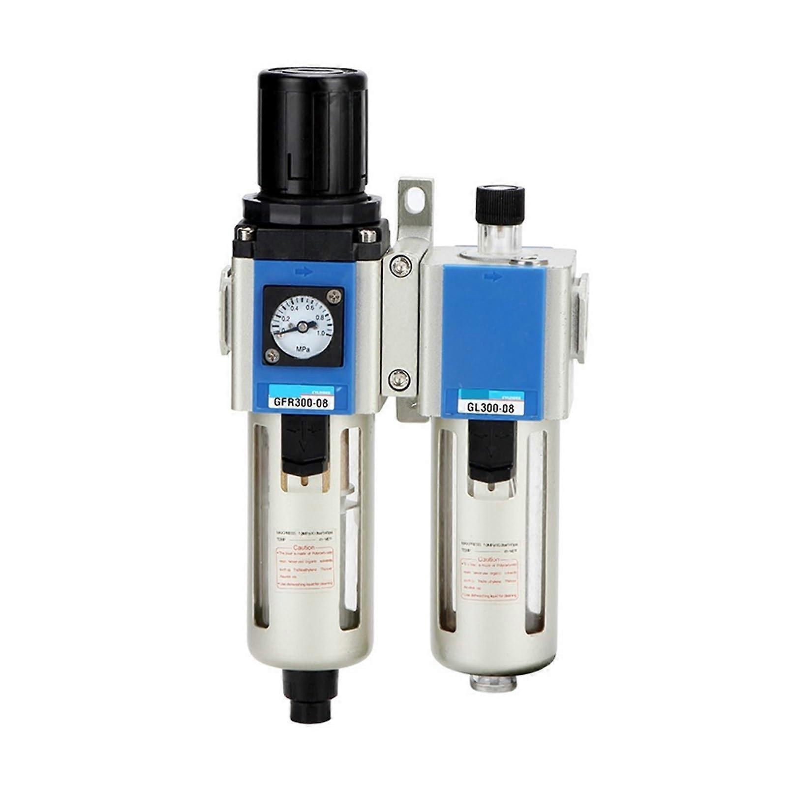Air Filter Regulator with Oil Water Separator, Precise Pressure Control, GL20006 Durable Design
