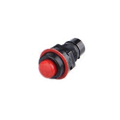 6Pcs DS211 Red 2 Pin Push Button Switch 10mm Self Locking Miniature 1A 125V 3A 250V