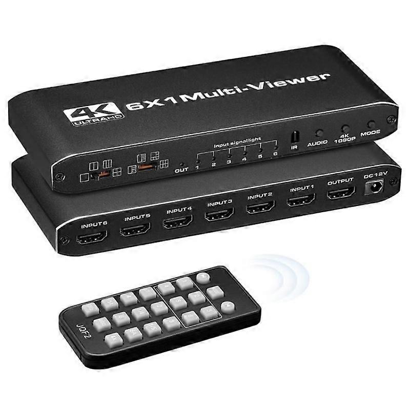 6 in 1 Out HDMI Multiviewer US Plug