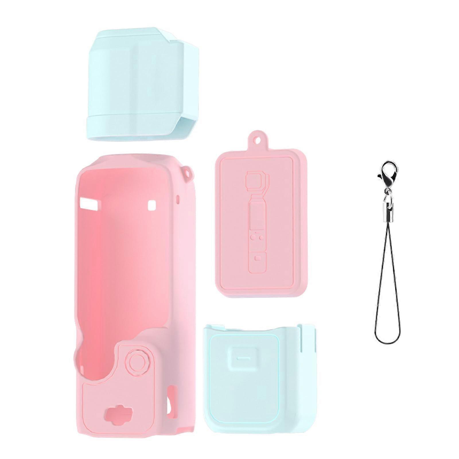 Camera Case Silicone Cover Scratch Resistant Protection with Precise Cutouts and Strap Hole for Pocket 3