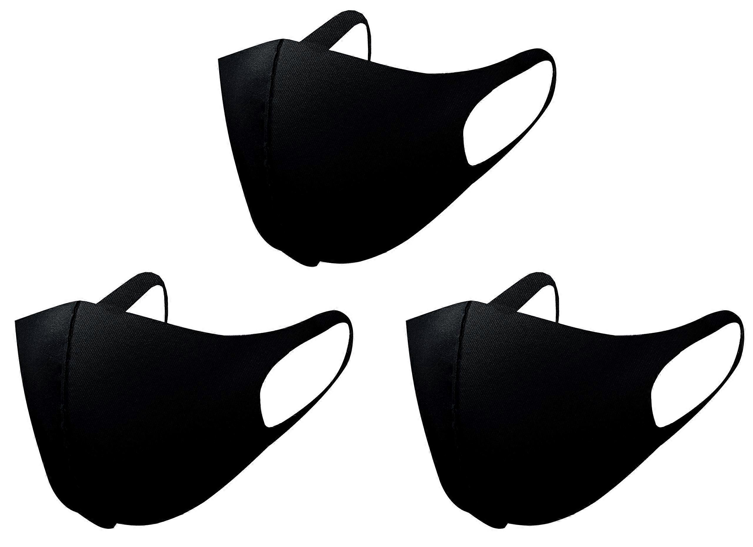 Reusable Breathable Face Mask with Nano Technology, WaterResistant Windproof Unisex 3Pack