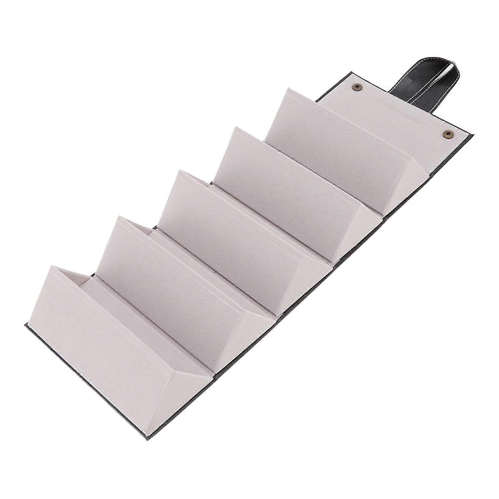 Sunglasses Organizer Case Multifunctional Multiple Slots PU Leather Travel