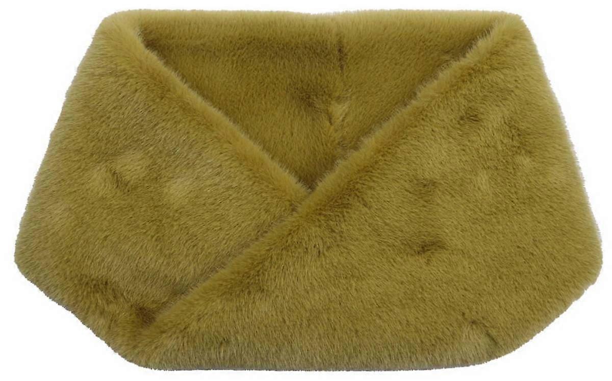 Zelly Faux Fur Twisted Loop - Olive Green