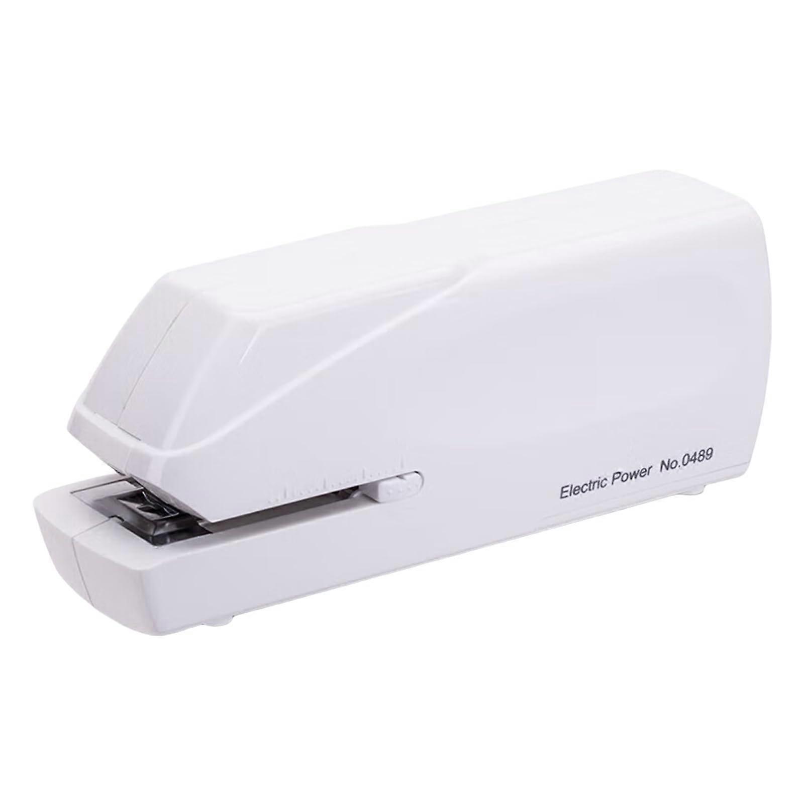 Electric Stapler Automatic 20Sheet Capacity Dual Power for Office and School  White