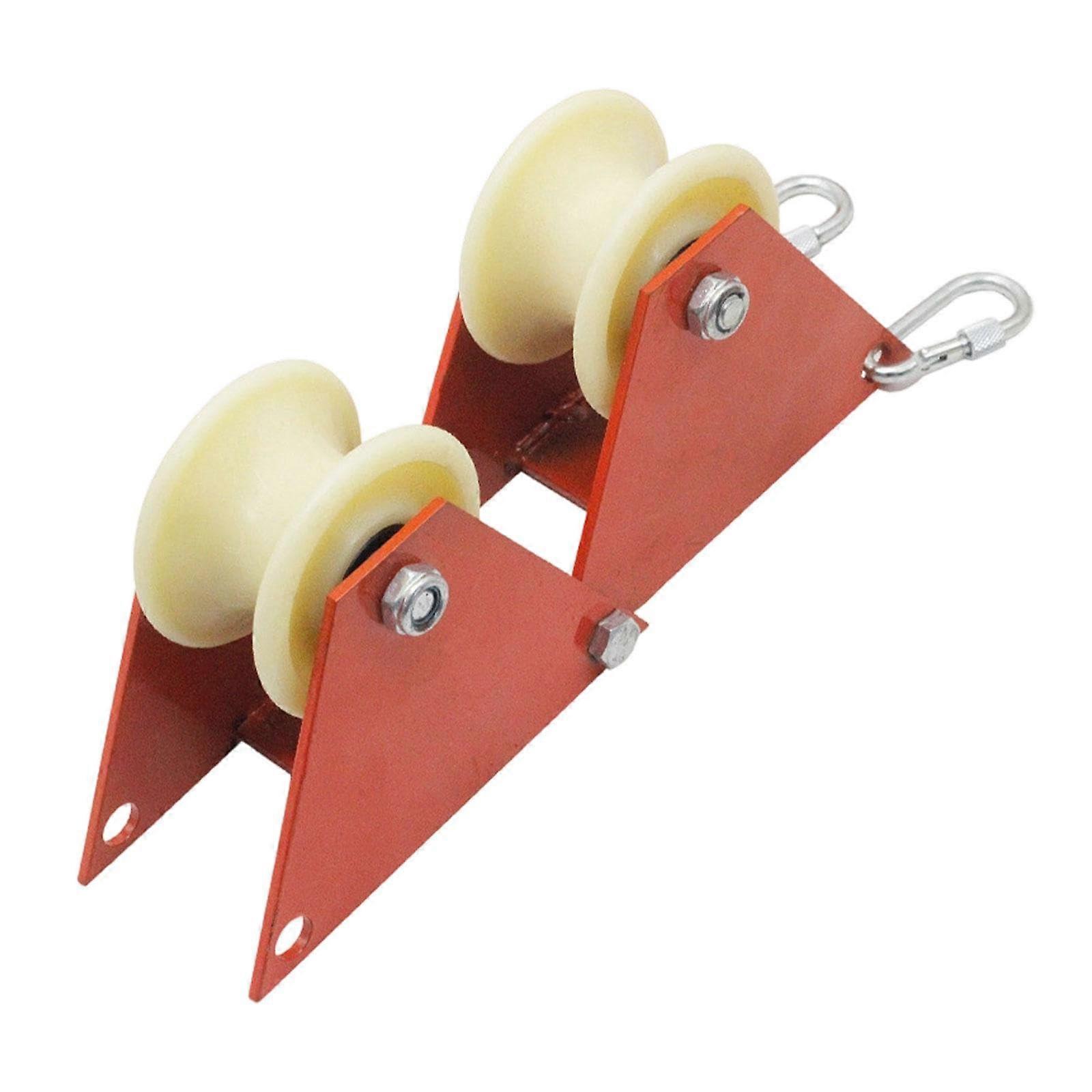 Abseiling Pulley with Adjustable Angle for  Altitude Work, Rope Protection and Labor Saving Design