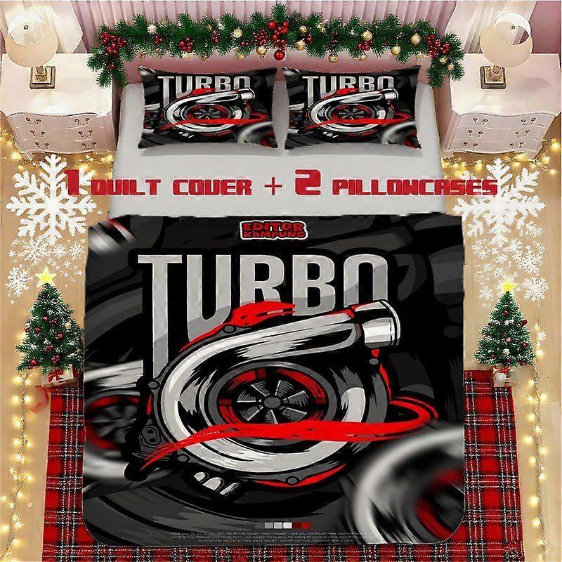 TurboSoft Printed Bedding Set Polyester Fabric Decorative & Warm