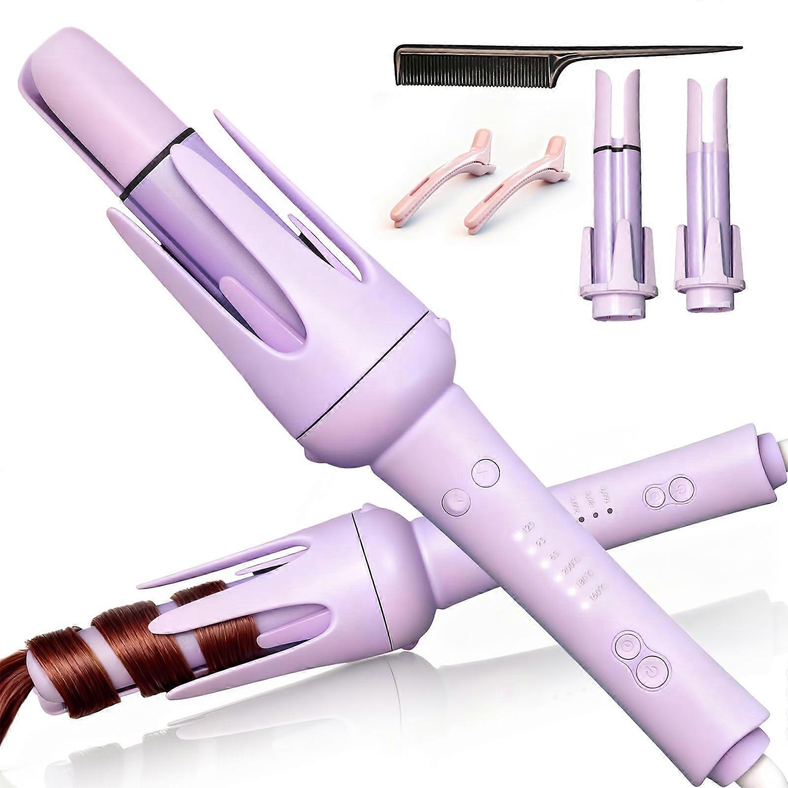 Automatic Curling Iron with Interchangeable Barrels, Tourmaline Ceramic, AntiTangle Sensor, 1 Inch