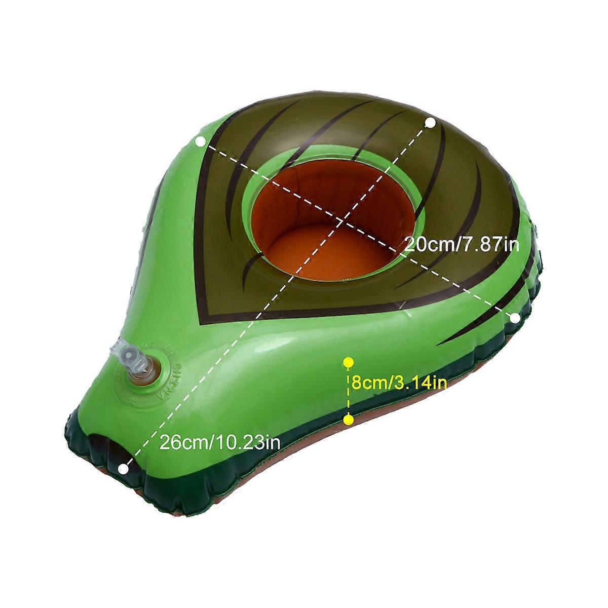 Floating Drink Holder Avocado Coasters for Decorating 5Pcs Inflatable Cup Holders