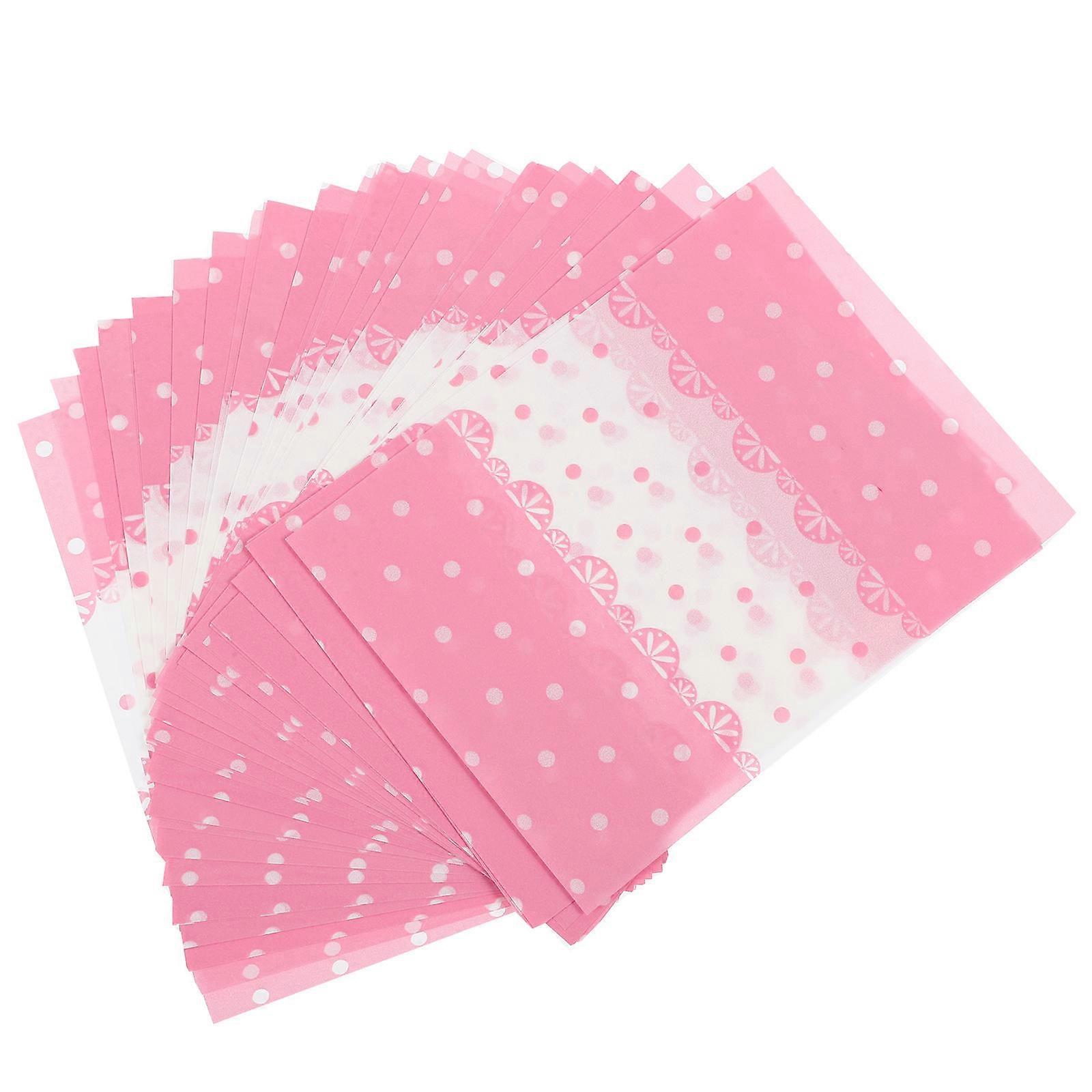 Lace Sugar Wrapping Paper Craft Projects Cellophane Sheets Pink 500Pcs