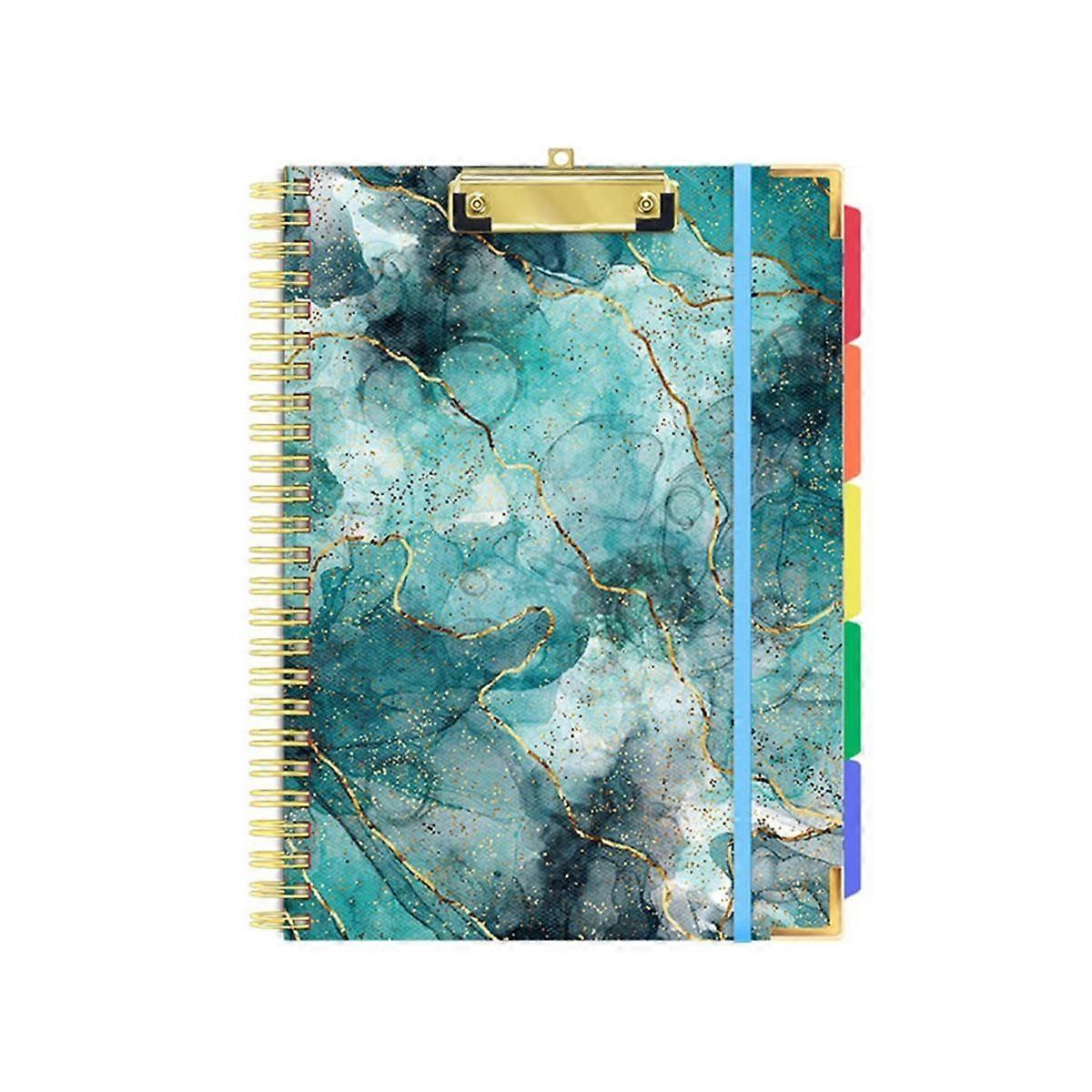 Clipboards with Storage Clipboards Folder with 10 Pockets and Refillable Lined Notepad for Paper Si