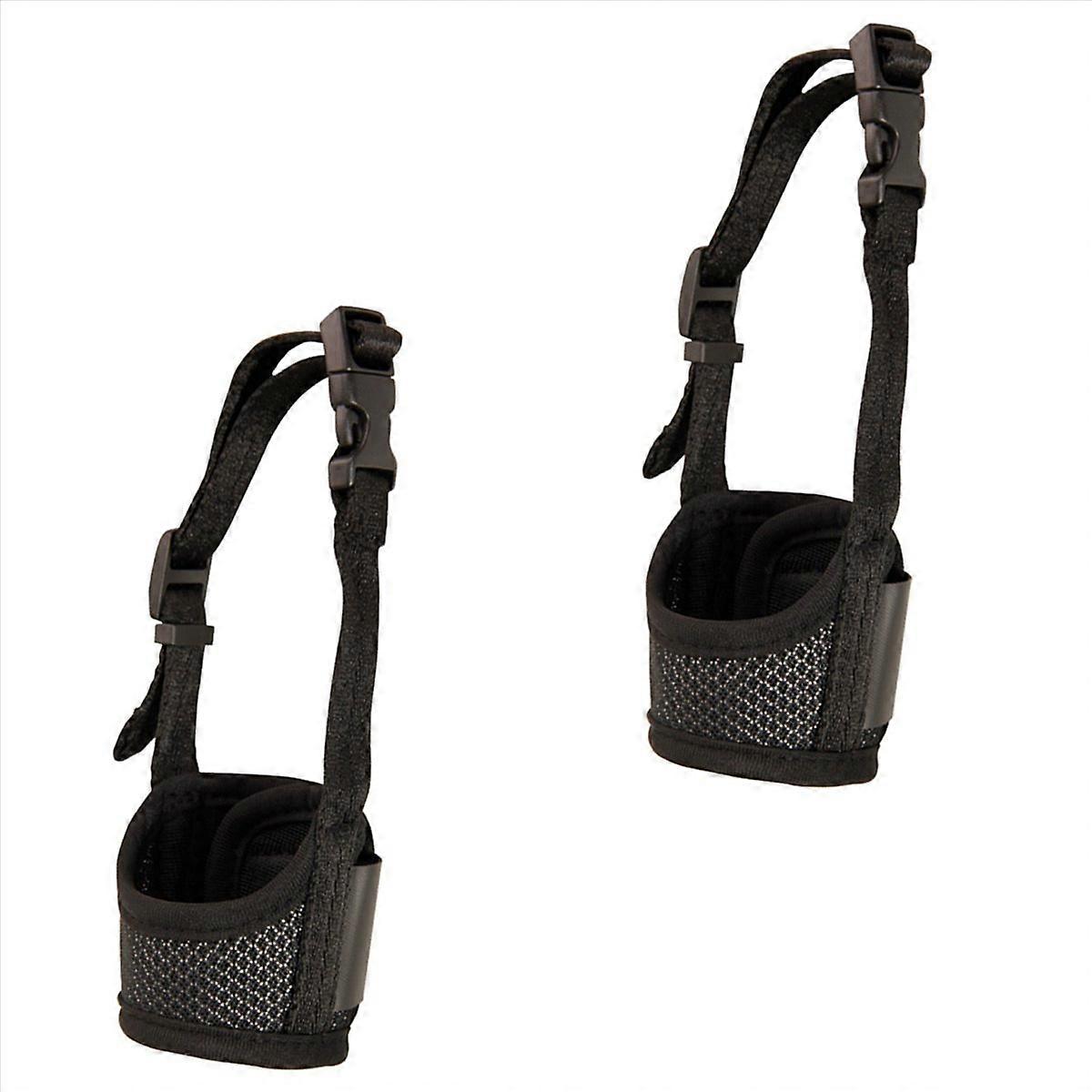 Dog Muzzle, Prevent Biting, Barking and Chewing Adjustable Breathable Mesh Soft Fabric Dog Muzzle Al