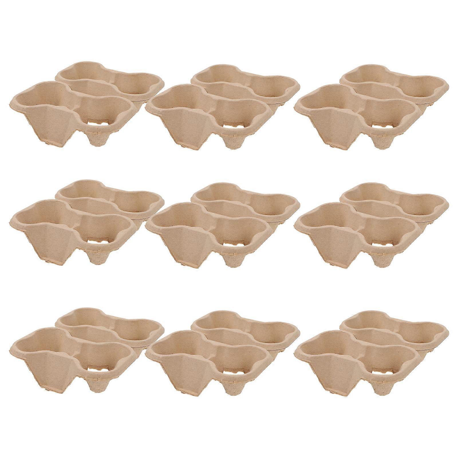 20Pcs Beverage Packing Tray Paper Cup Fixators for Hot Drink Packaging