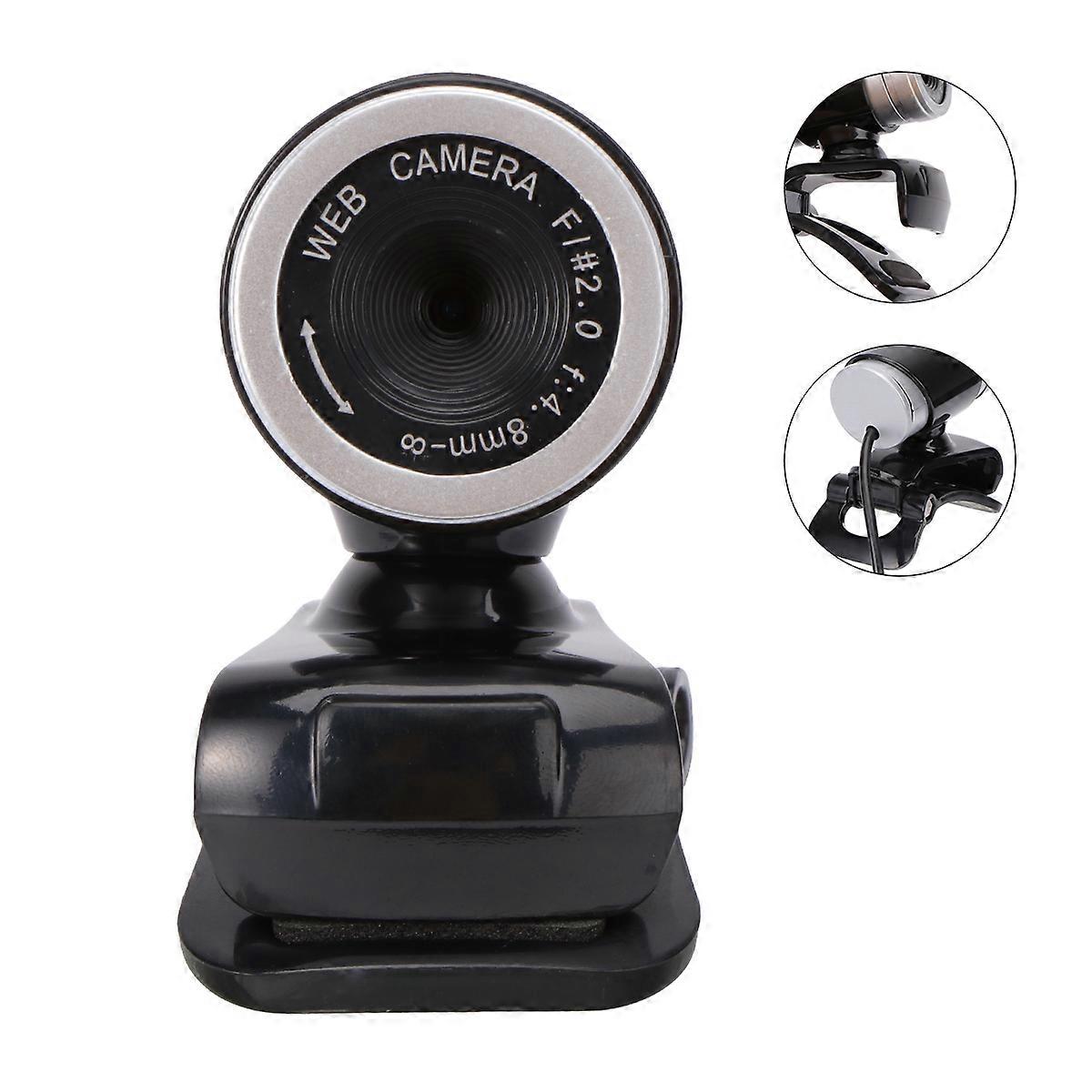 Webcam for Computer 5Mp USB Camera with Microphone Black